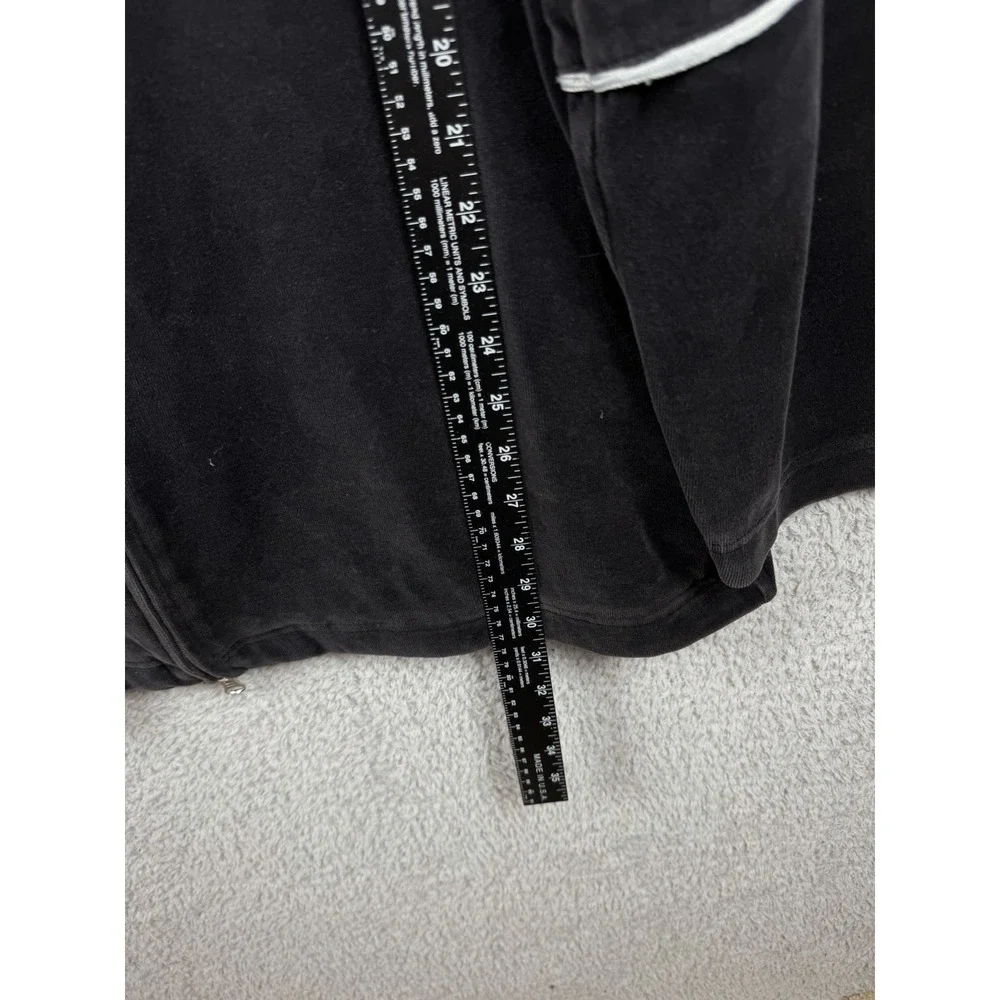 Vintage Y2K Air Jordan Black Velour Hooded Sweatsuit Men's Sz L Tracksuit‎ Set